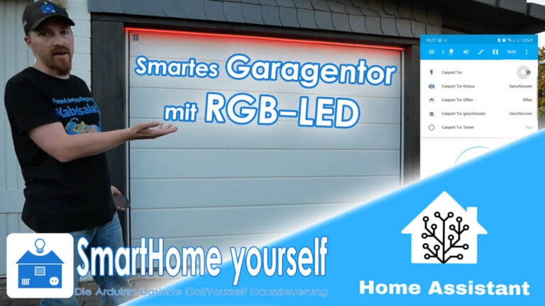 Garagentor-Motor mit RGB-LED Animation