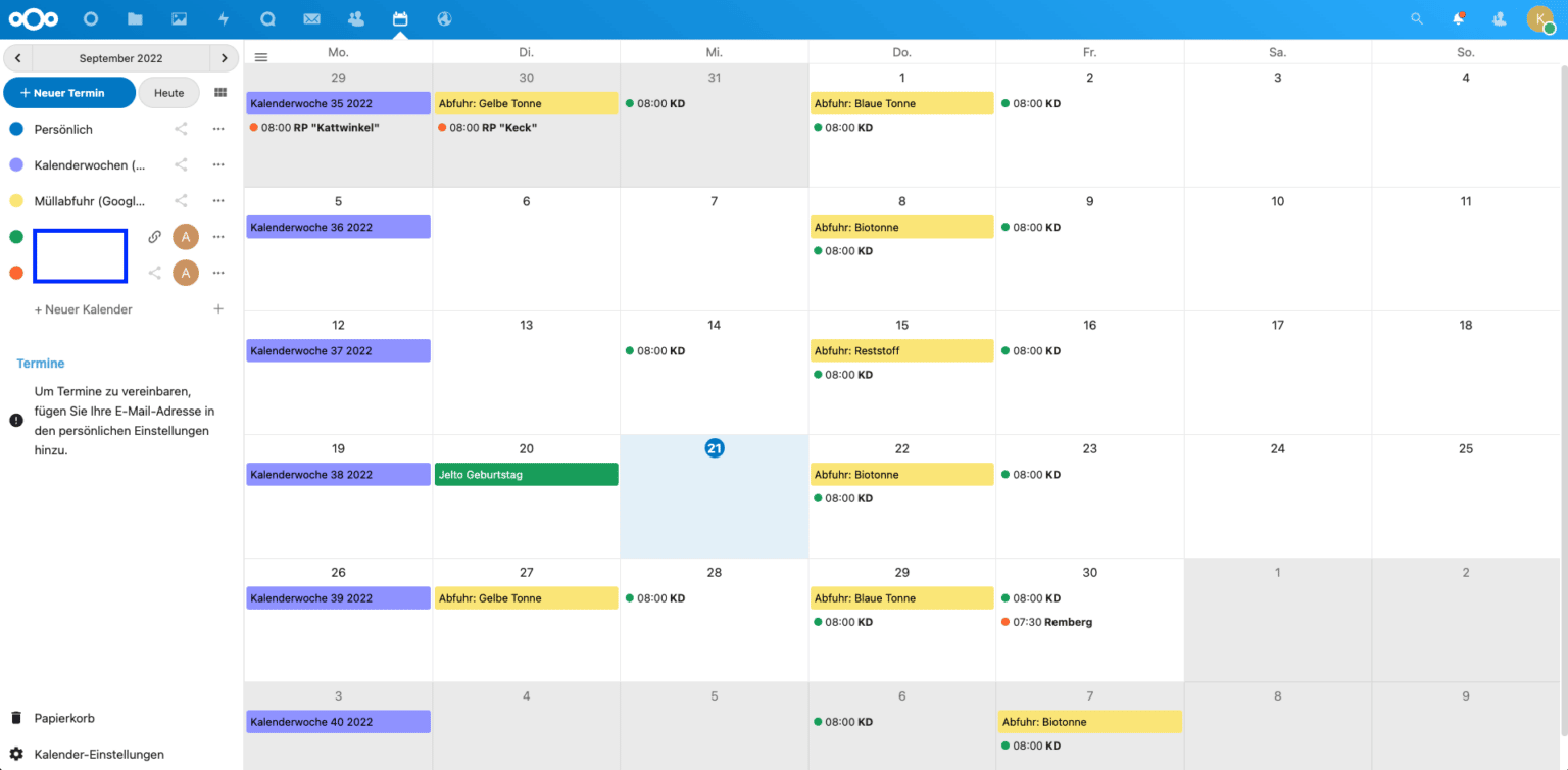 Google Kalender und Nextcloud - SmartHome yourself