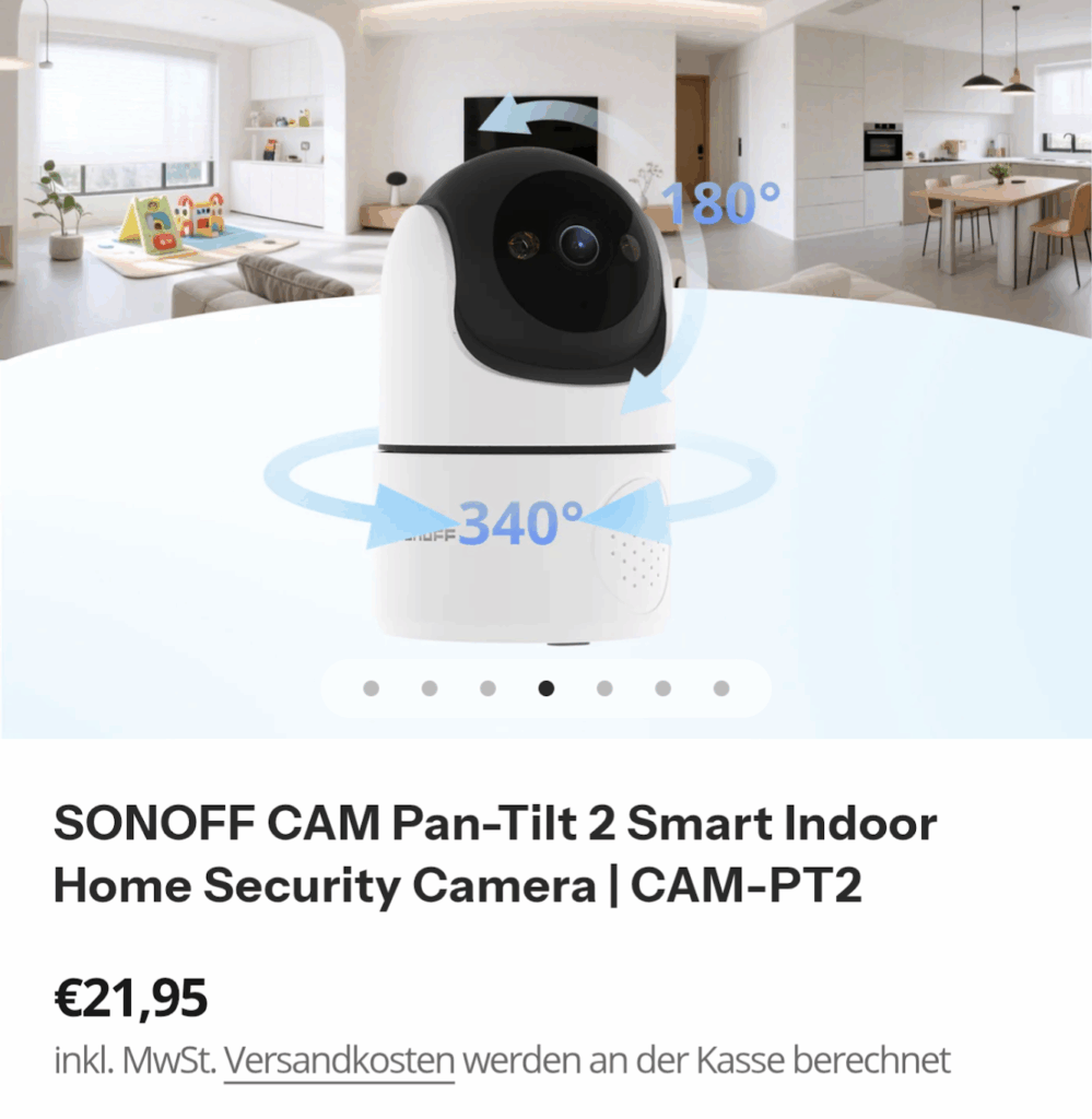 SONOFF CAM-PT2