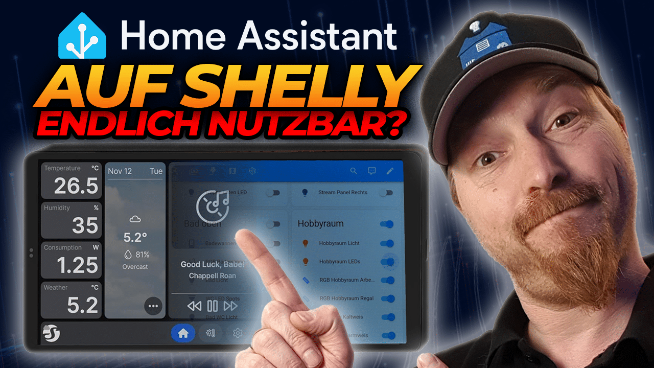 Home Assistant auf dem Shelly Wall Display X2
