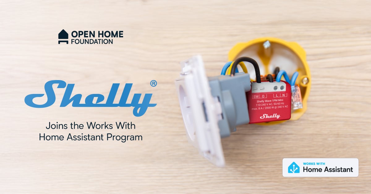 Shelly works with Home Assistaint
